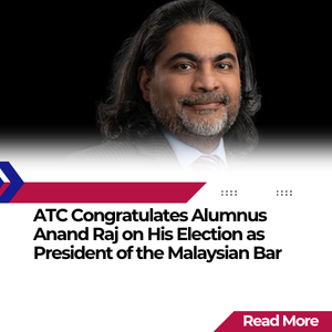 Formal portrait featured in an ATC News & Events post announcing an ATC alumnus’ election as President of the Malaysian Bar.