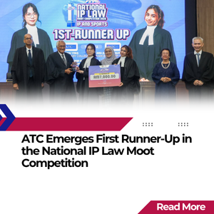 ATC team receiving the first runner-up award at the National IP Law Moot Competition