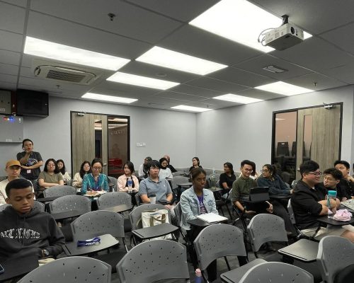 ATC students attentively listening to a talk by Mr. Anand Raj on transitioning from law school to legal practice.